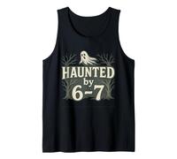 67 Meme Fantasma embrujada de Halloween - Six Seven Gen Alpha Z Camiseta sin Mangas