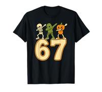67 Meme Funny Halloween Numbers Six Seven Men Women Kids Camiseta