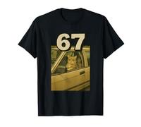 67 Meme Gato En Coche Viral Internet Brainrot Meme Tendencia 6 7 Camiseta