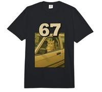 67 Meme Gato En Coche Viral Internet Brainrot Meme Tendencia 6 7 Comfort Colors Adult Heavyweight T-Shirt