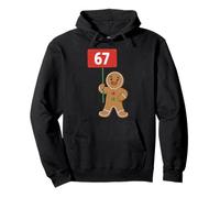 67 Meme Humor 6-7 Funny Six Seven Christmas Gingerbread Man Sudadera con Capucha