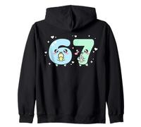 67 Meme Kawaii 67 Meme Fun Six Seven 6 7 Meme Sudadera con Capucha