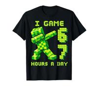 67 Meme Kids Gamer Pixel Art Six Seven Gaming Camiseta