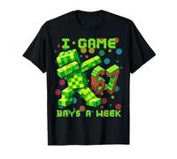 67 Meme Kids Gamer Pixel Art Six Seven Gaming Camiseta