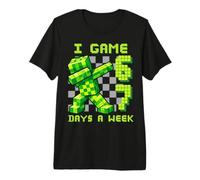 67 Meme Kids Gamer Pixel Art Six Seven Gaming Camiseta Premium