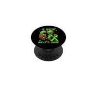 67 Meme Kids Gamer Pixel Art Six Seven Gaming PopSockets PopGrip Adhesivo
