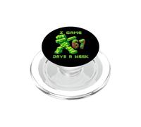 67 Meme Kids Gamer Pixel Art Six Seven Gaming PopSockets PopGrip para MagSafe