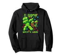67 Meme Kids Gamer Pixel Art Six Seven Gaming Sudadera con Capucha