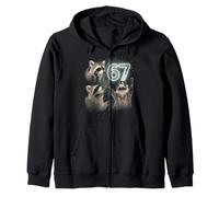 67 Meme Racoon Howling At The Moon 67 T-Shirt 6 7 Halloween Sudadera con Capucha