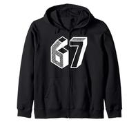 67 Meme Six Seven 6-7 Divertido Internet Chiste Tendencia Viral Humor Sudadera con Capucha