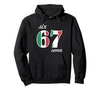 67 Meme Six Seven Bandera de Italia Gen Argot Alfa Sudadera con Capucha