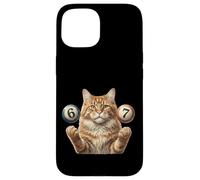 67 Meme - Six Seven Cats - Funny Cat Carcasa para iPhone 15