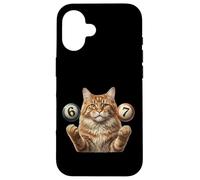 67 Meme - Six Seven Cats - Funny Cat Carcasa para iPhone 16