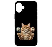 67 Meme - Six Seven Cats - Funny Cat Carcasa para iPhone 16 Plus