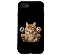 67 Meme - Six Seven Cats - Funny Cat Carcasa para iPhone SE (2020) / 7/8