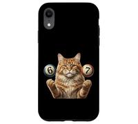 67 Meme - Six Seven Cats - Funny Cat Carcasa para iPhone XR