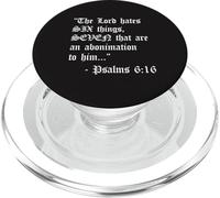 67 Meme Six Seven Funny Gen Z Christian Teen Biblia Verso 6 7 PopSockets PopGrip para MagSafe