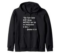 67 Meme Six Seven Funny Gen Z Christian Teen Biblia Verso 6 7 Sudadera con Capucha