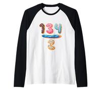 67 Meme Six Seven Slang 134/2 Divertido Donut Maestro de Matemáticas Gen Z Camiseta Manga Raglan