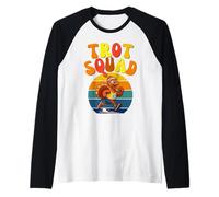 67 Meme Six Seven Thanksgiving Turkey Retro Trot Squad Camiseta Manga Raglan