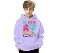 67 Meme Sudadera con capucha para niños y niñas 6 7 sudadera con capucha SixSeven Print Training Tops Adolescentes Divertida Sudadera Casual Comodidad Cómoda Unisex Camiseta Deportiva Six Seven Ropa