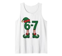 67 Memes Christmas Elf Holiday: Six Seven Gen Alpha Z Camiseta sin Mangas