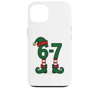 67 Memes Christmas Elf Holiday: Six Seven Gen Alpha Z Carcasa para iPhone 13