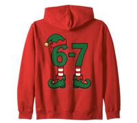67 Memes Christmas Elf Holiday: Six Seven Gen Alpha Z Sudadera con Capucha