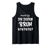 67 Merry Six Seven Bruh Cool Christmas 6 7 Xmas Meme Camiseta sin Mangas