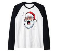 67 Merry Six Seven Cool Christmas 6 7 Xmas Santa Claus Meme Camiseta Manga Raglan