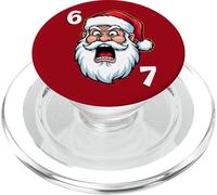 67 Merry Six Seven Cool Christmas 6 7 Xmas Santa Claus Meme PopSockets PopGrip para MagSafe