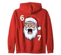 67 Merry Six Seven Cool Christmas 6 7 Xmas Santa Claus Meme Sudadera con Capucha
