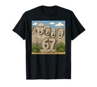 67 Monte Rushmore Recuerdos Graciosos Seis Siete Camiseta