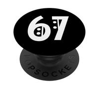 67 Music Meme Bass Clef Cumpleaños Año 1967 Diseño PopSockets PopGrip Adhesivo