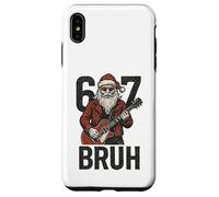 67 Navidad Bruh Santa Claus Tocando la Guitarra música Fresca Carcasa para iPhone XS MAX