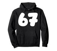 67 Número Seis Siete Gen Alpha Slang T Funny Meme Matching Sudadera con Capucha