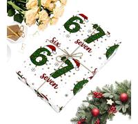 67 Papel De Regalo, 67 Papel De Regalo Navideño, 6 7Meme Papeles De R-egalo Divertidos Para Regalos Navideños, Papeles De R-egalo Navideños Novedosos Six Seven Meme Rollos Para Fiestas De Cumpleaños
