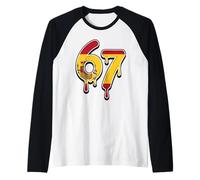 67 Paraguay Six Seven Bandera Paraguaya Camiseta Manga Raglan