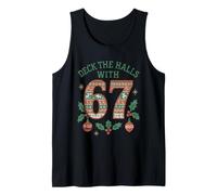 67 Pijamas de Meme de Navidad a Juego con Deck The Halls Camiseta sin Mangas