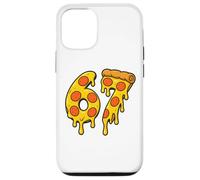 67 Pizza Meme Funny Six Seven Gen Alpha Slang Men Women Kids Carcasa para iPhone 12/12 Pro