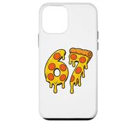 67 Pizza Meme Funny Six Seven Gen Alpha Slang Men Women Kids Carcasa para iPhone 12 Mini