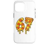67 Pizza Meme Funny Six Seven Gen Alpha Slang Men Women Kids Carcasa para iPhone 16 Pro MAX
