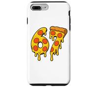 67 Pizza Meme Funny Six Seven Gen Alpha Slang Men Women Kids Carcasa para iPhone 7 Plus/8 Plus