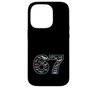 67 Planes Six Seven Airplane Aviation Carcasa para iPhone 14 Pro