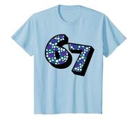 67 Punto Marrón Rosa Mezcla Abstracto Lunares Seis Siete Meme Camiseta