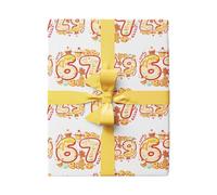 67 rollos de papel de regalo de Navidad, suministros de envoltura de eventos, papel de regalo para caja de galletas festivas, para amigos, entusiastas del humor, oficina, colegas, club social, grupos