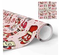 67 Rollos de papel de regalo navideño con diseño de memes divertidos: rollos de papel de regalo navideños con patrón "Seis Siete", 48 cm de ancho, para niños y adultos, regalo de broma(A#,20 * 72in)