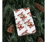 67 Rollos de papel de regalo navideño con diseño de memes divertidos: rollos de papel de regalo navideños con patrón "Seis Siete", 48 cm de ancho, para niños y adultos, regalo de broma(I#,20 * 180in)