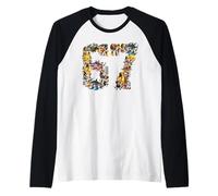 67 Seis Siete Cumpleaños Meme Viral Italiano Brainrot Halloween Camiseta Manga Raglan