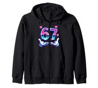 67 Seis Siete Meme Gen Z Argot Alfa 6 7 Manos Divertido Vday Sudadera con Capucha